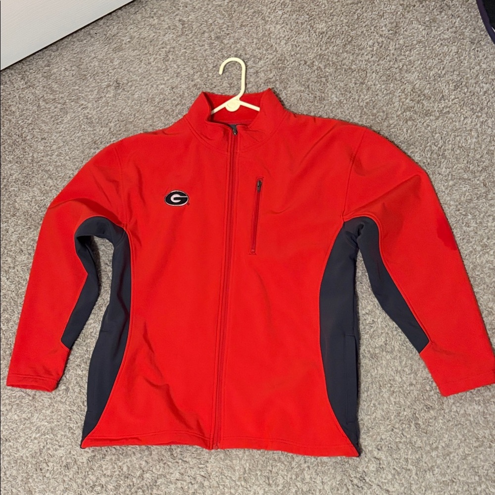 University of Georgia Red-and-Black Full-Zip Jacket